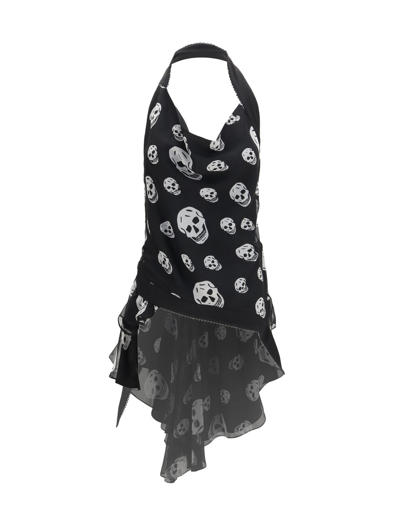 Alexander McQueen Alexander Mcqueen Halter Silk Top - World Class Fashion