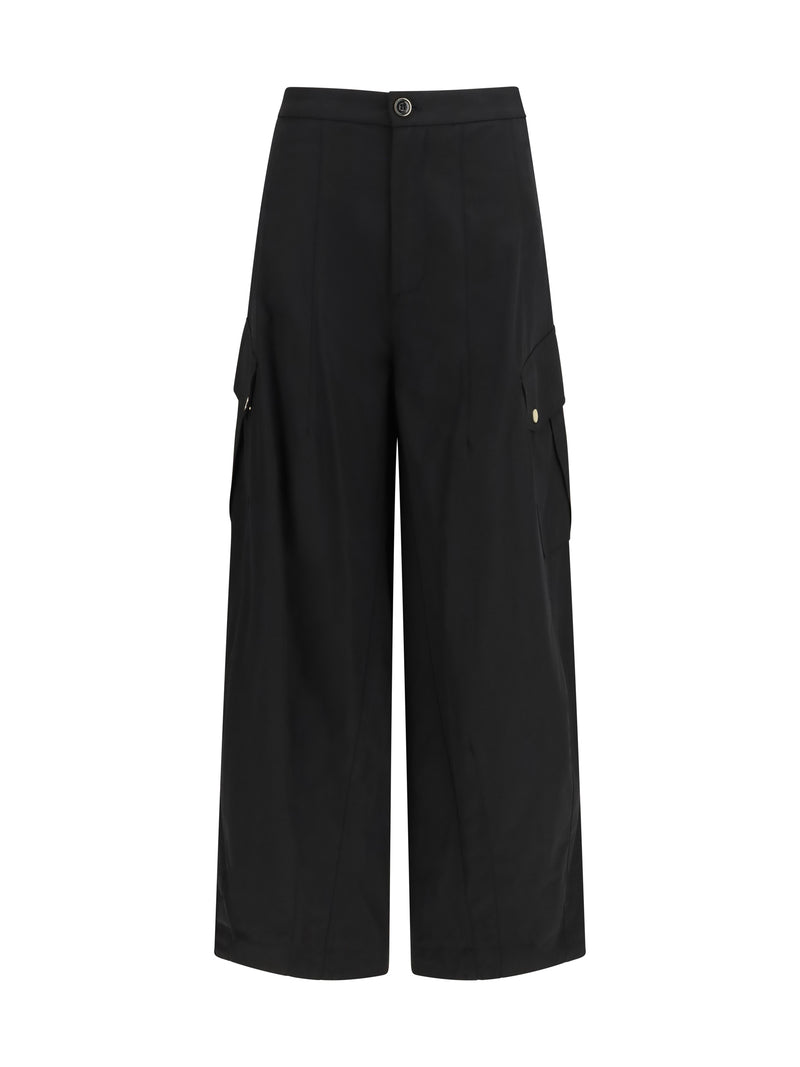 Pinko Pinko Rosalín Cotton Pants Nero Limousine - World Class Fashion