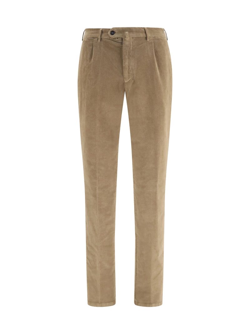 Germano Germano Tokyo Fit Corduroy Pants Brown Men - World Class Fashion