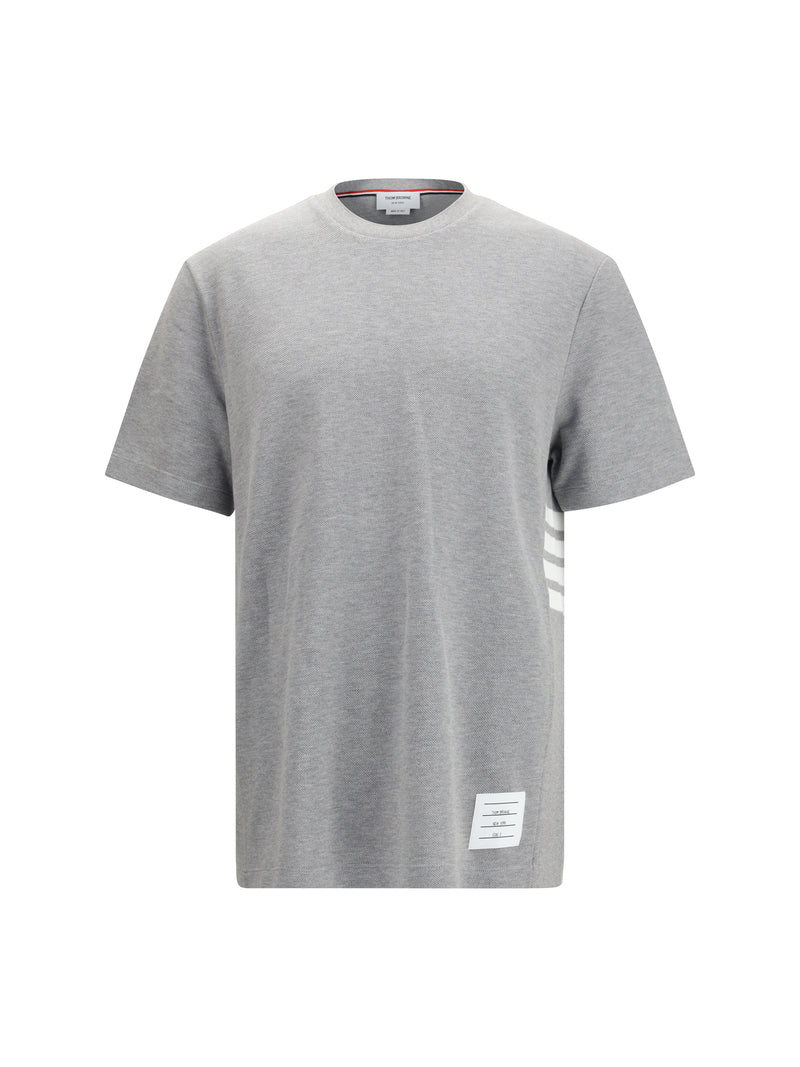 Thom Browne Thom Browne Cotton T-shirt Light Grey Men - World Class Fashion