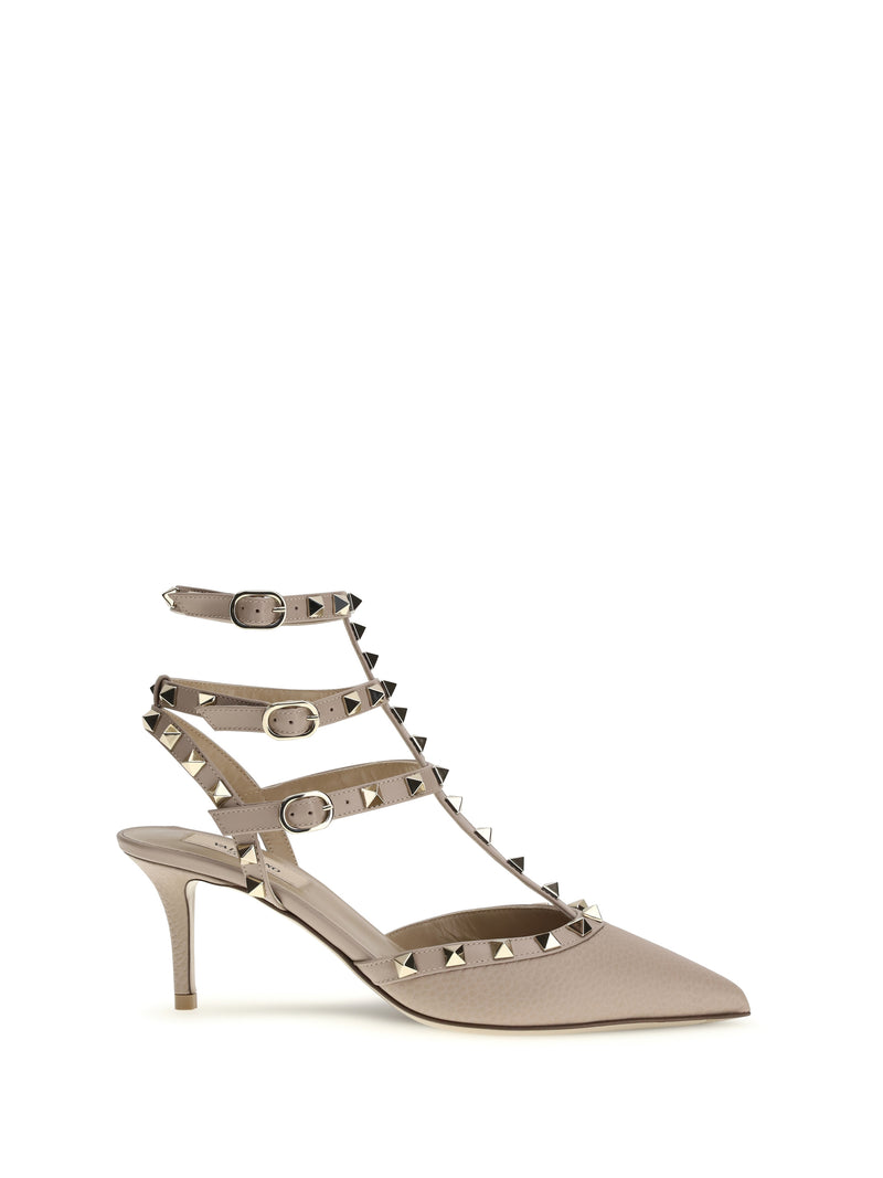 Valentino Garavani Valentino Garavani Rockstud Pumps Poudre - World Class Fashion