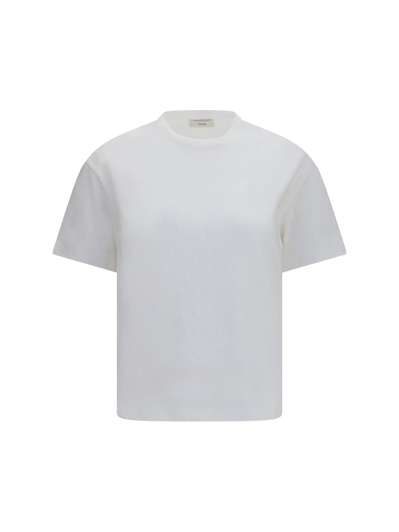 Toteme Toteme Classic Monochrome T-shirt Optic White - World Class Fashion
