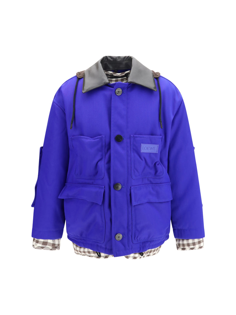 Loewe Loewe Technical Fabric Jacket Blue Men - World Class Fashion