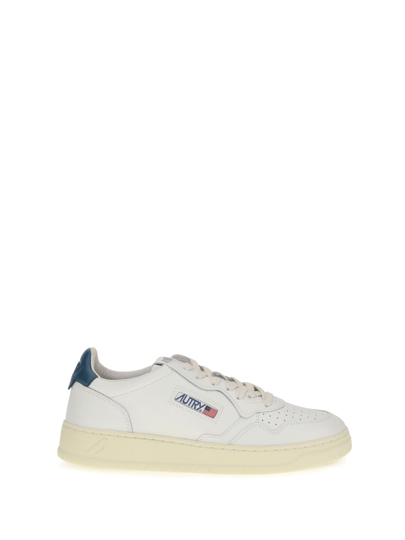 Autry Autry Medalist Low Sneakers White/Malibu Blue - World Class Fashion