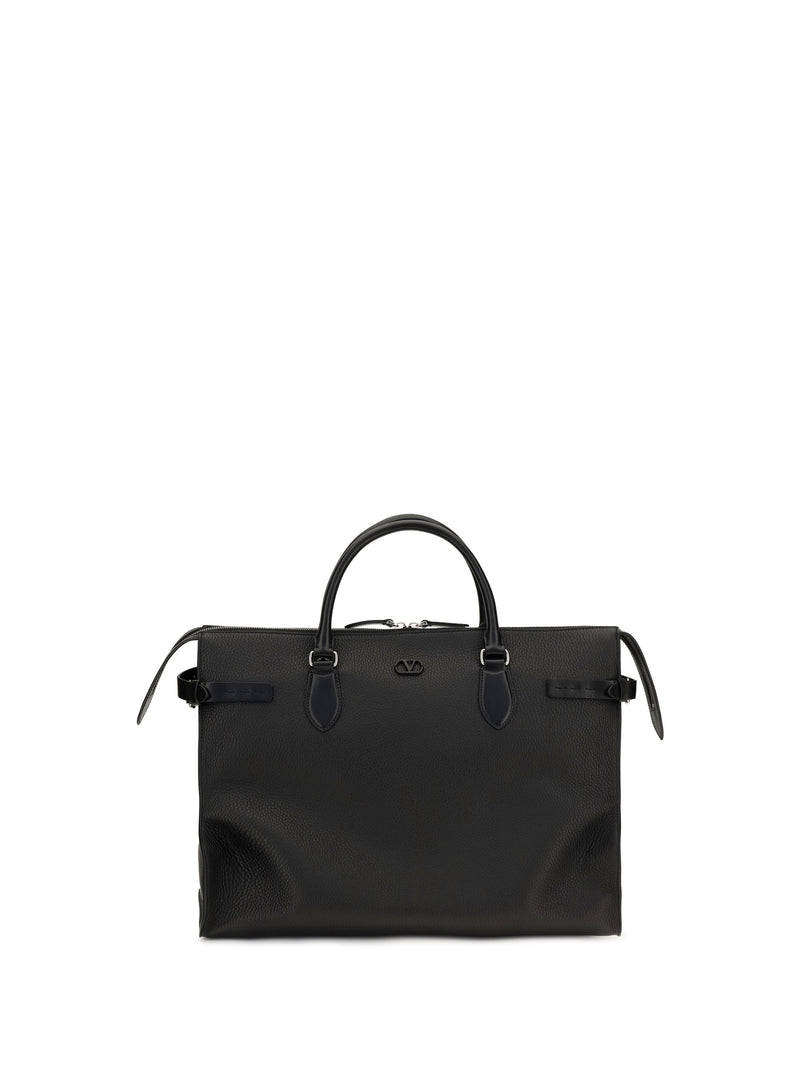 Valentino Garavani Valentino Garavani Large Antibes Top Handle Bag Nero - World Class Fashion