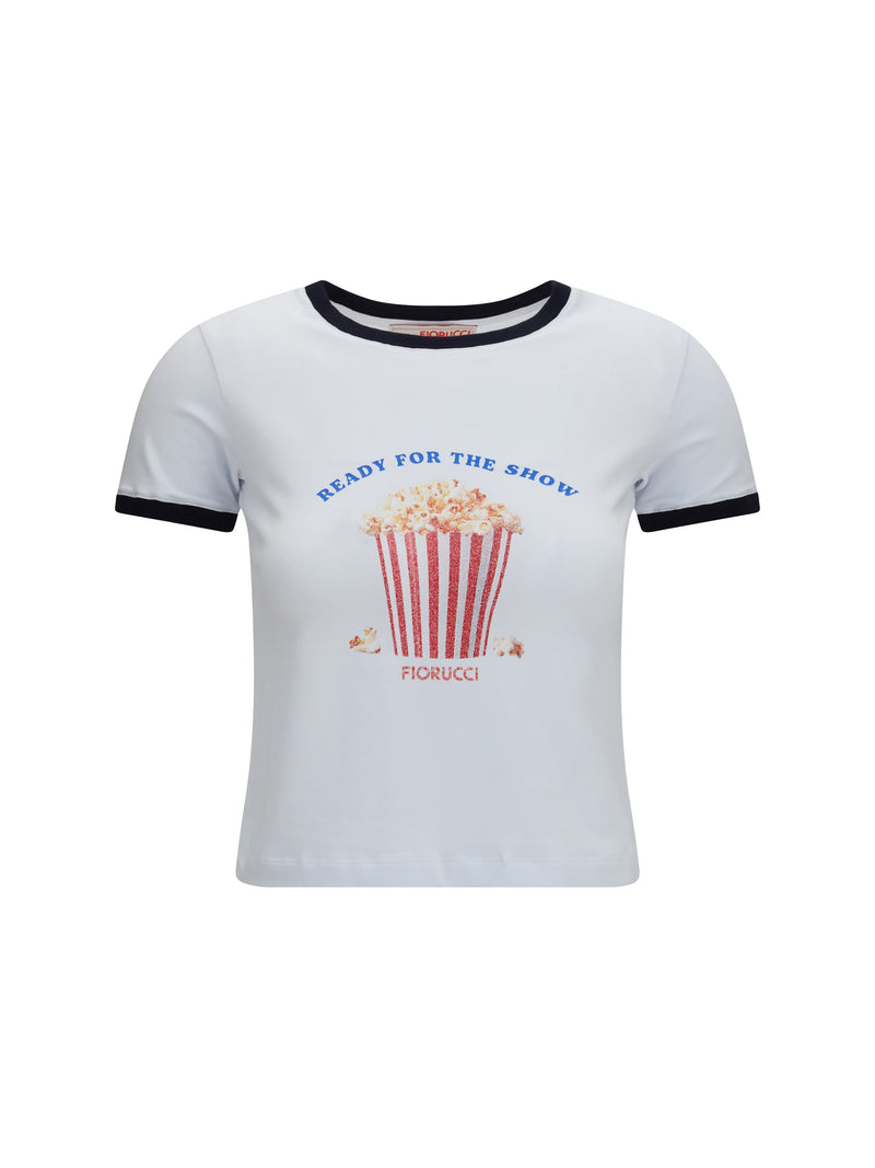 Fiorucci Fiorucci Popcorn Print T-shirt White Women - World Class Fashion