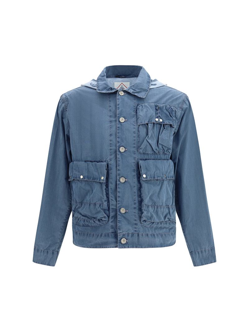 C.P. Company C.P. Company 50 Fili Indigo Bleached Goggle Jacket Stone Bleach - World Class Fashion