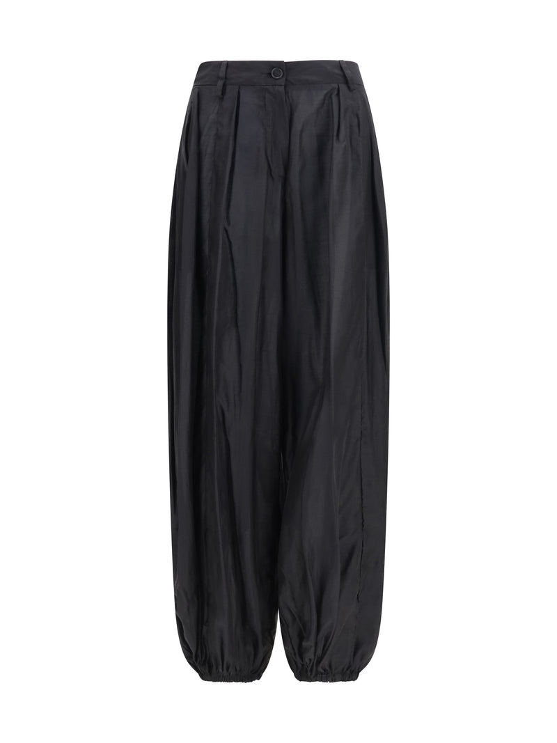 The Latest The Latest Lightweight Muslin Pants Black - World Class Fashion