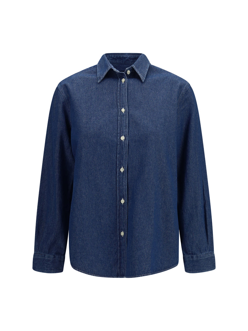 Deperlu Deperlu Giorgia Cotton Shirt Denim Women - World Class Fashion