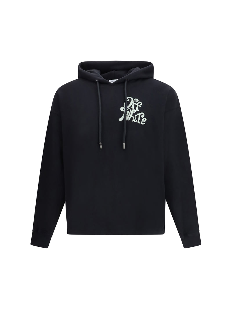 Off-white Off-white Cotton Hoodie Black Men - World Class Fashion