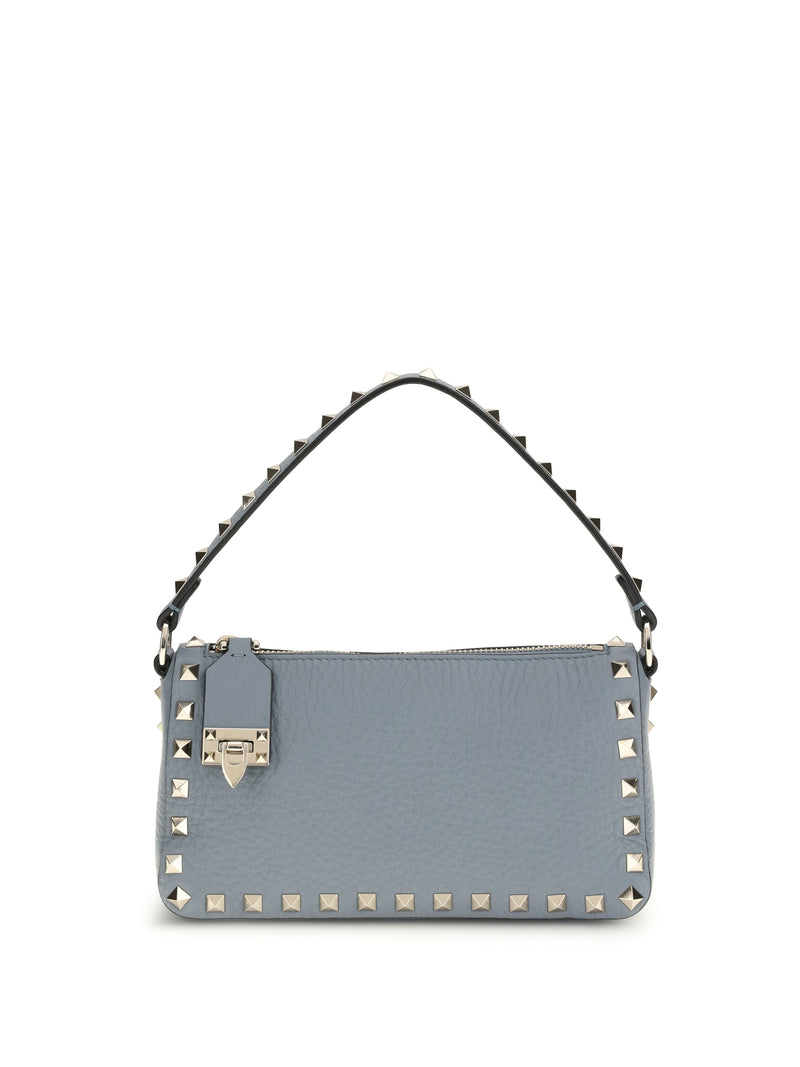 Valentino Garavani Valentino Garavani Rockstud Shoulder Bag Stone Grey - World Class Fashion