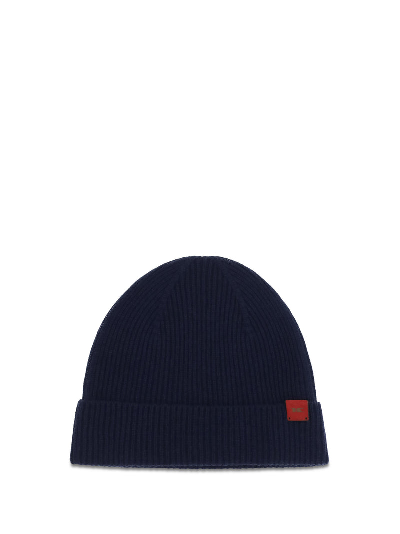 Kiton Kiton Wool Beanie Hat Blue Men - World Class Fashion