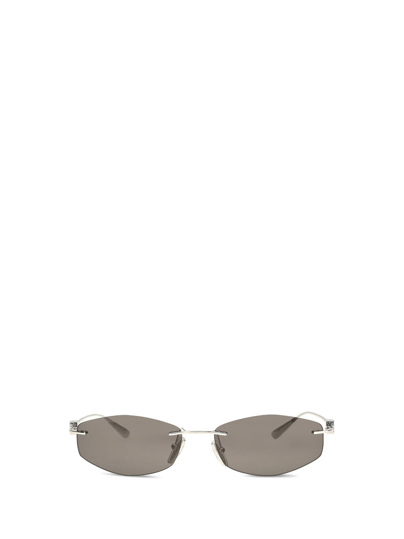 Balenciaga Balenciaga Geometric Oval Sunglasses Silver/Black - World Class Fashion