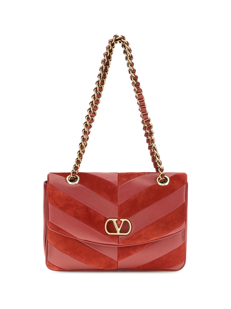 Valentino Garavani Valentino Garavani Djuna Shoulder Bag Russet Red - World Class Fashion