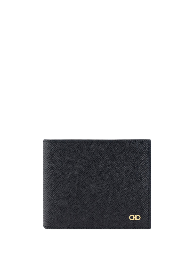 Ferragamo Ferragamo Leather Wallet Black - World Class Fashion
