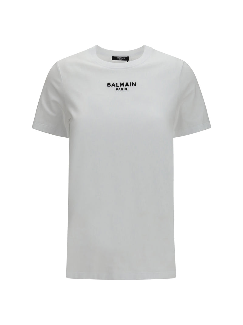 Balmain Balmain Cotton Logo T-shirt Blanc/Noir - World Class Fashion