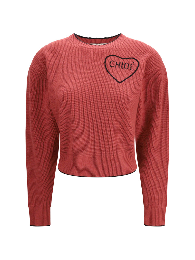 Chloe Chloé Cropped Pullover Coppery Pink - World Class Fashion