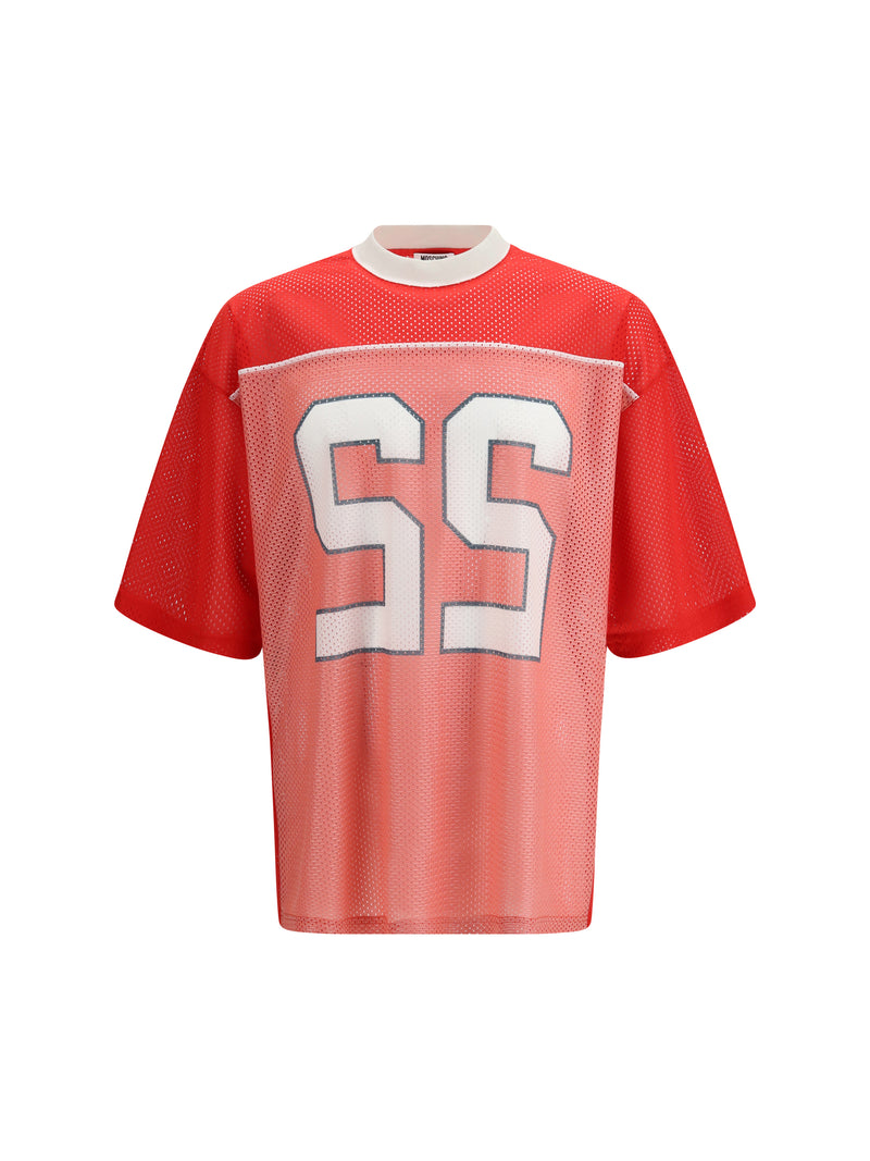 Moschino Moschino Technical Mesh T-shirt Fantasia Rosso - World Class Fashion
