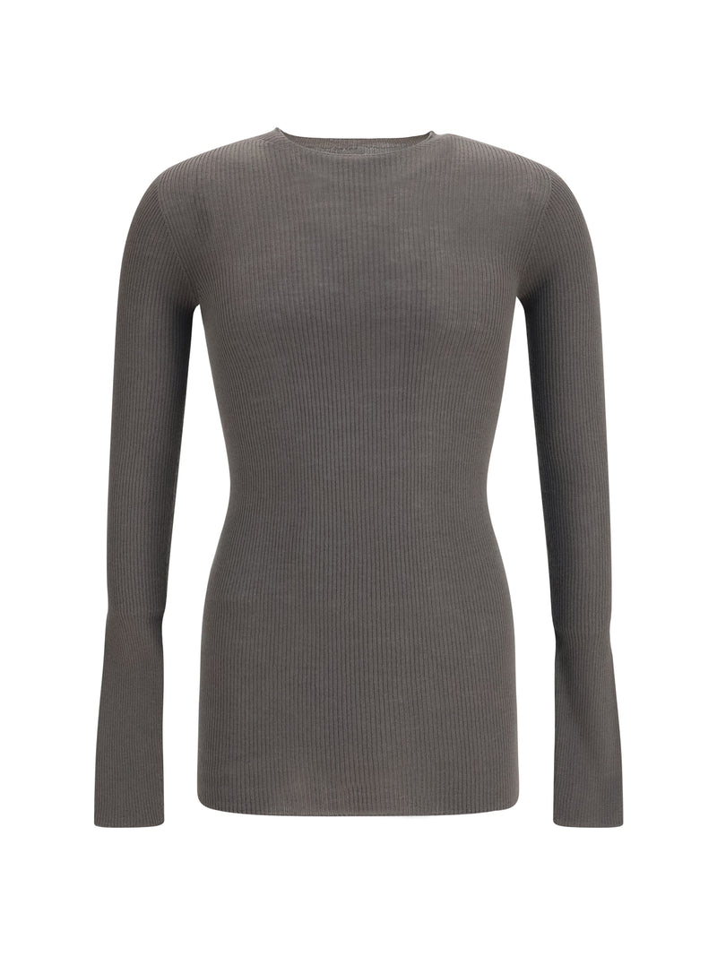 Rick Owens Rick Owens Slim Ribbed Long-sleeve Sweater - World Class Fashion