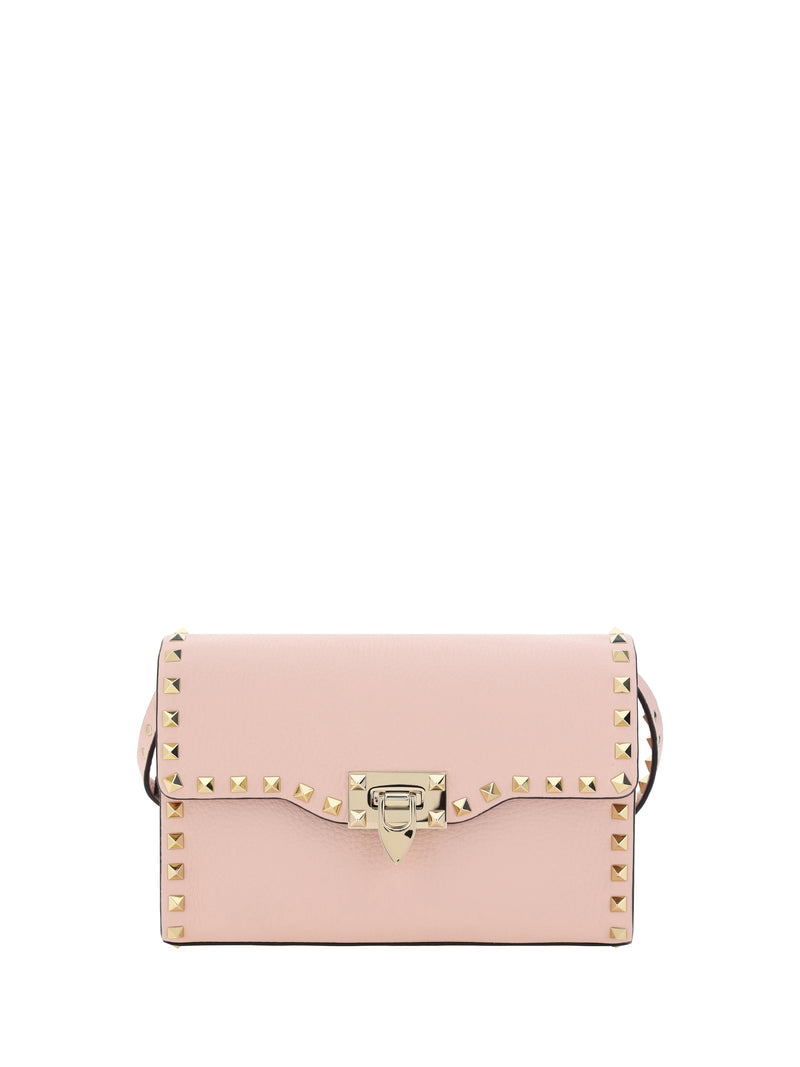 Valentino Garavani Valentino Garavani Rockstud Mini Shoulder Bag In Garnet Calfskin - World Class Fashion