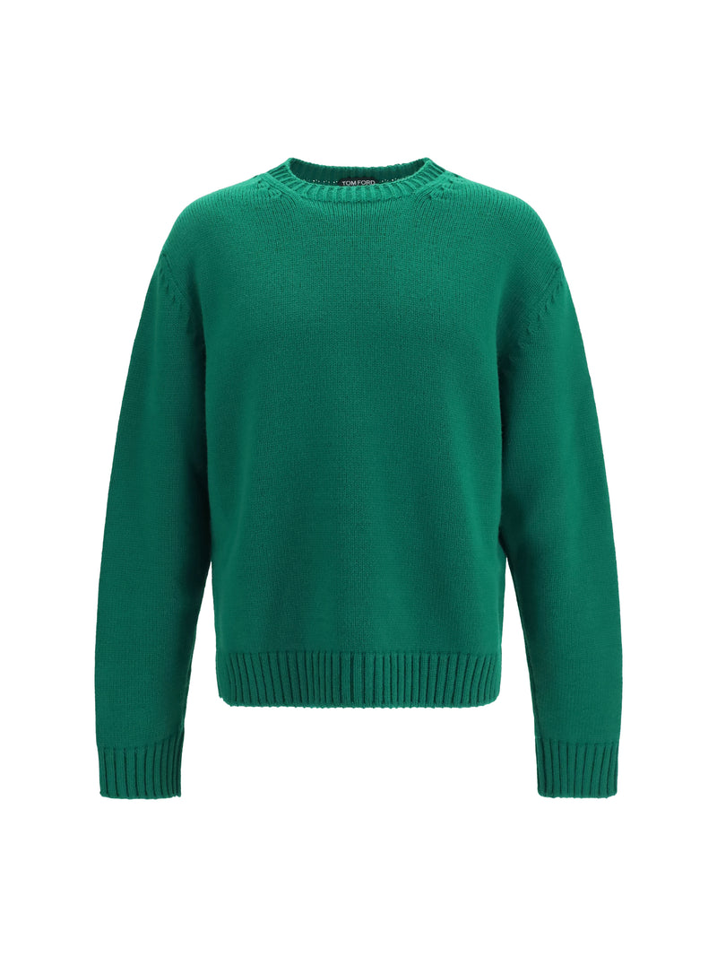 Tom Ford Tom Ford Wool and Cashmere Sweater Emerald - World Class Fashion