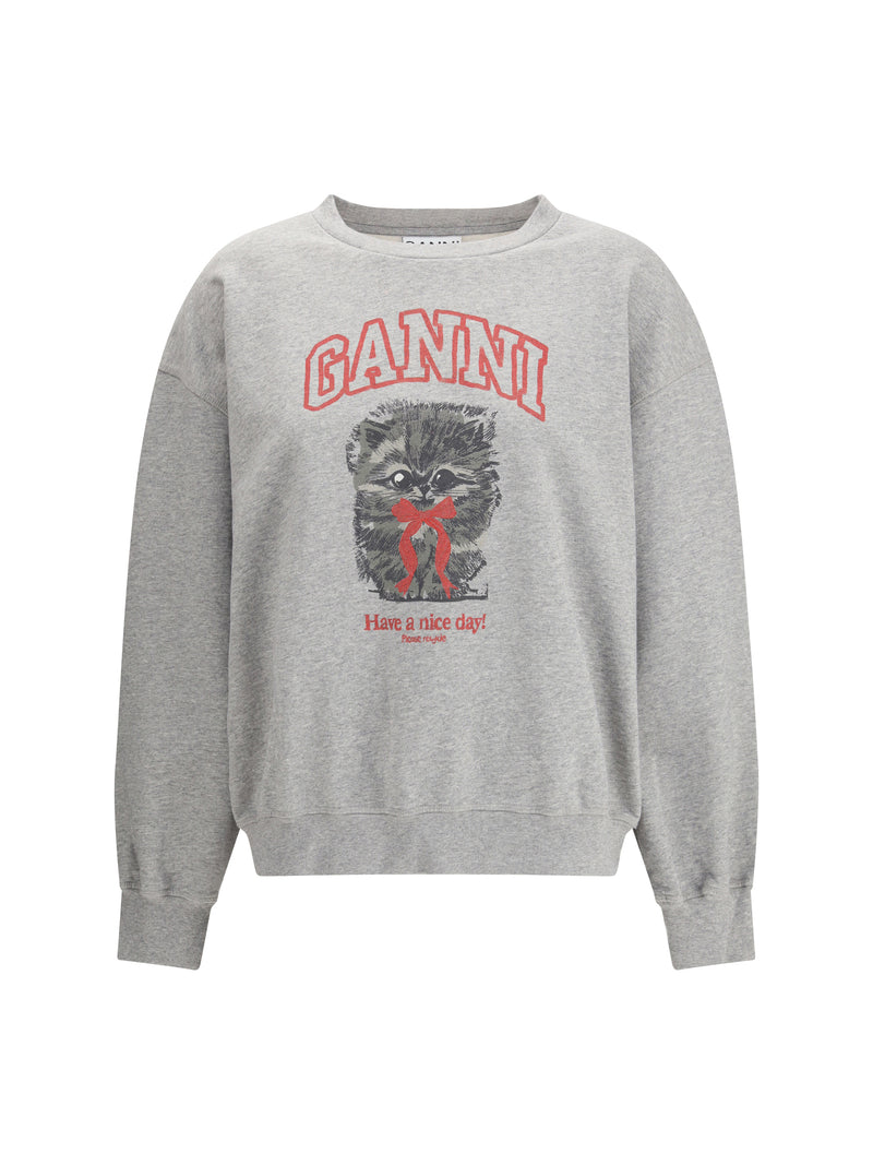 Ganni Ganni Kitty Sweatshirt Paloma - World Class Fashion