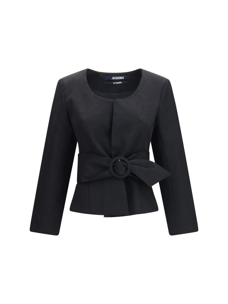 Jacquemus Jacquemus Miami Wool Jacket Black - World Class Fashion