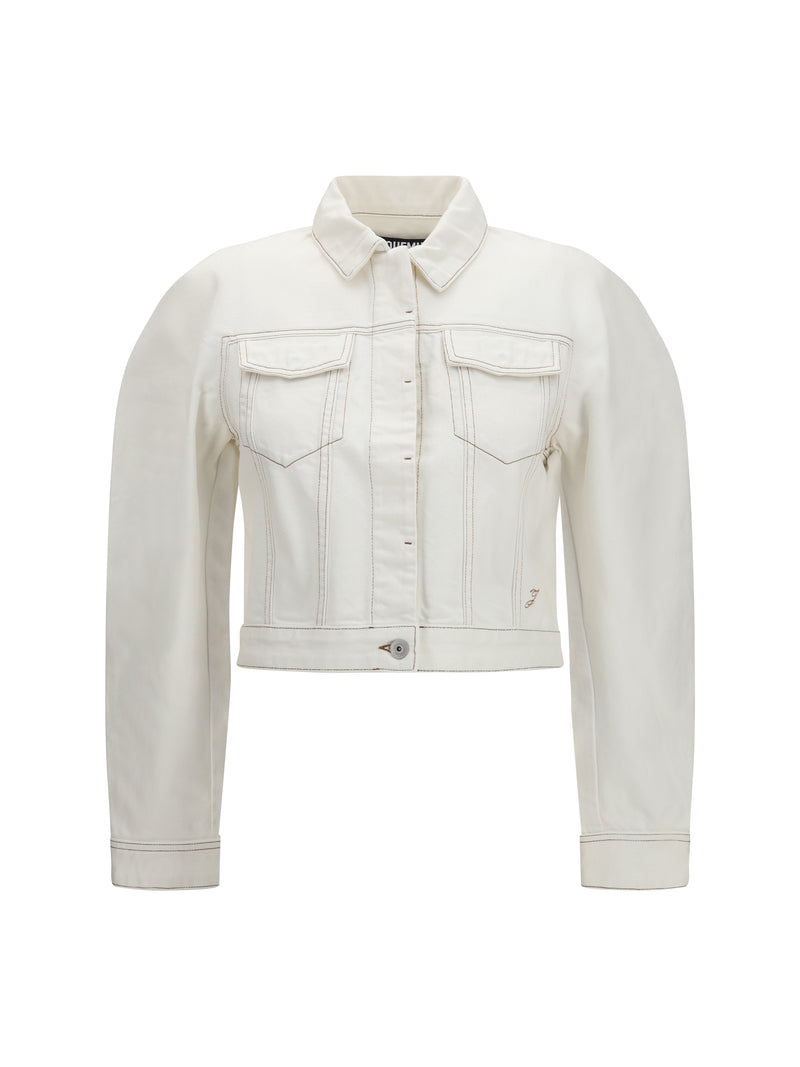 Jacquemus Jacquemus Ovalo Denim Jacket Off-White - World Class Fashion