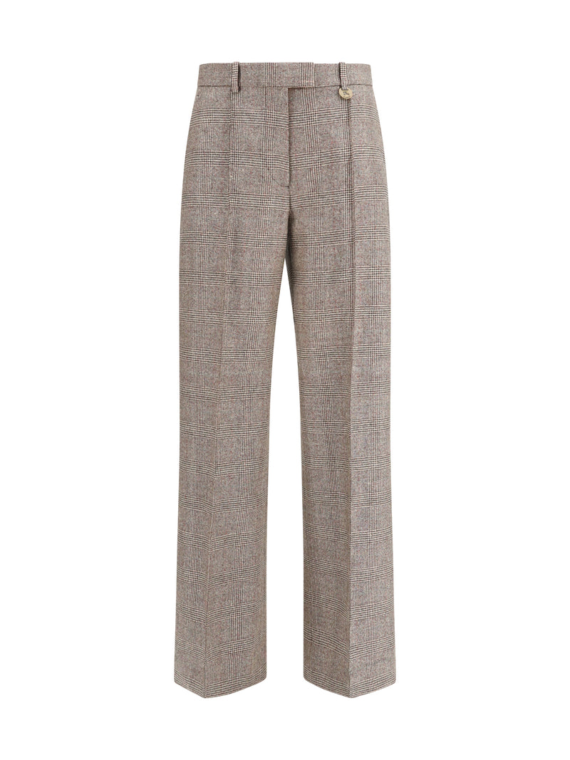 Burberry Burberry Tailored Linen Wool-blend Pants Soap Beige/Brown - World Class Fashion