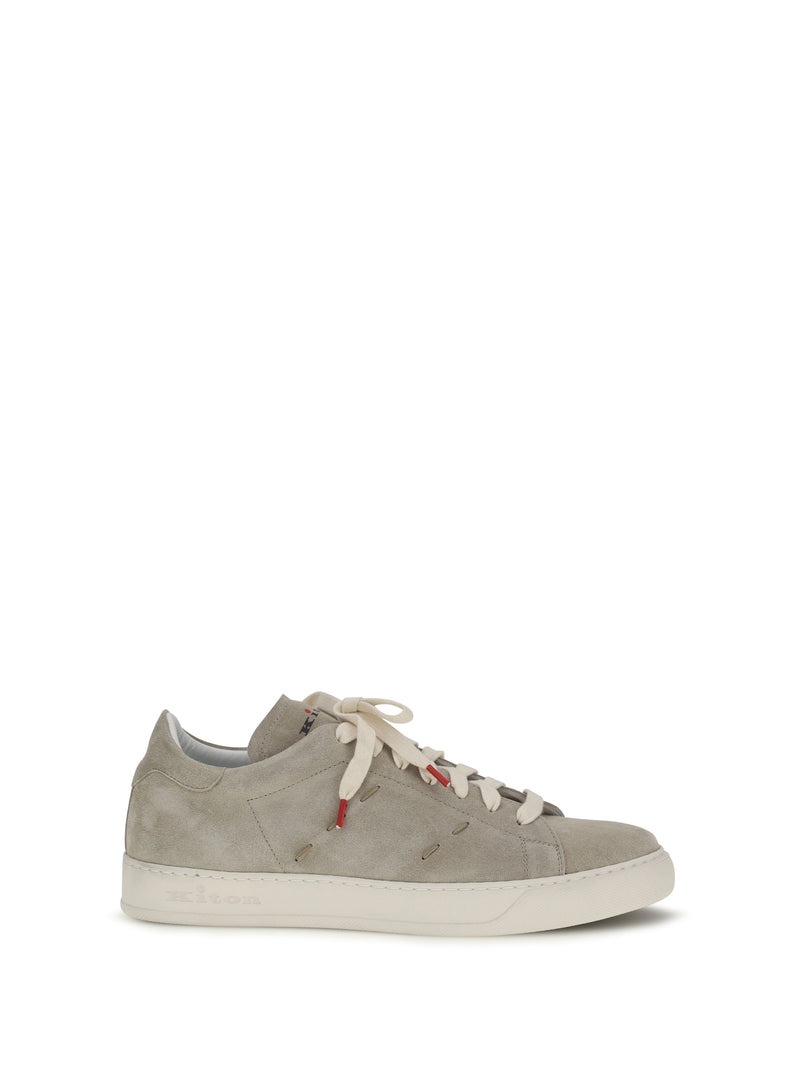 Kiton Kiton Suede Sneakers Sabbia Men - World Class Fashion