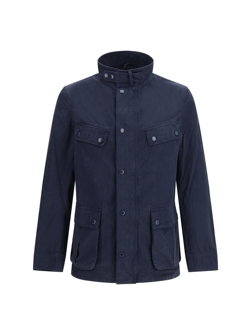 Barbour International Barbour International Garment Dyed Duke Jacket Navy - World Class Fashion