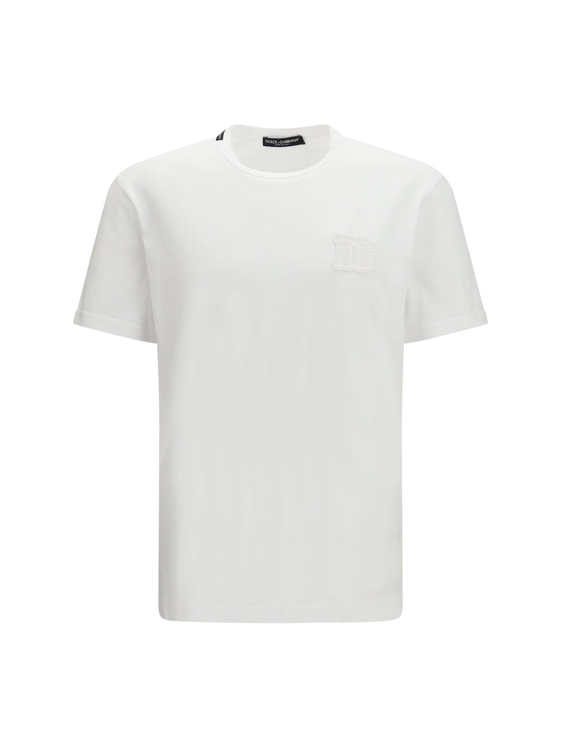 Dolce & Gabbana Dolce & Gabbana Cotton T-shirt With Patch White - World Class Fashion
