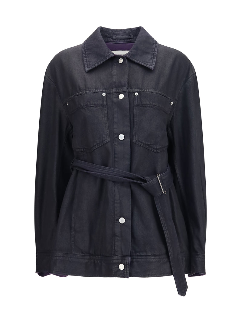 Dries Van Noten Dries Van Noten Cropped Cotton Jacket Black Women - World Class Fashion