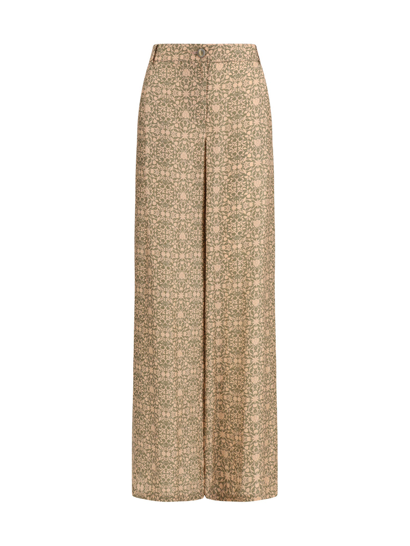 Kristina Ti Kristina Ti All-over Pattern Pants Multicolor - World Class Fashion