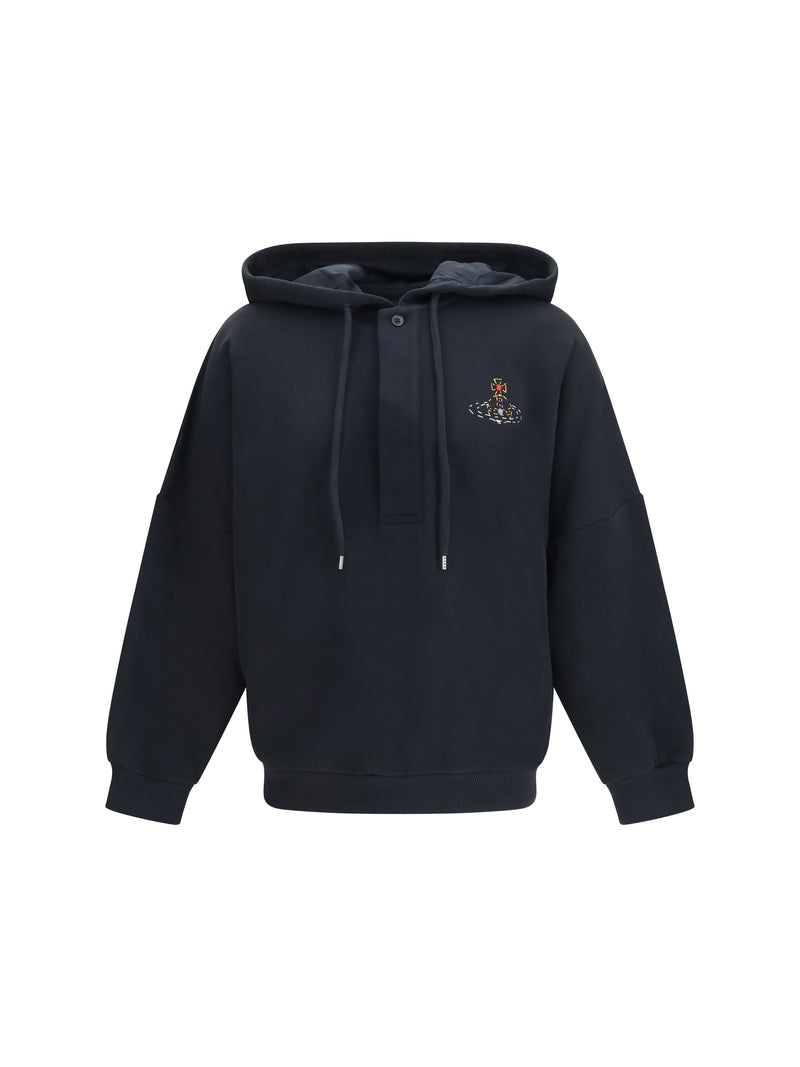 Vivienne Westwood Vivienne Westwood Batwing Hooded Sweatshirt Black - World Class Fashion