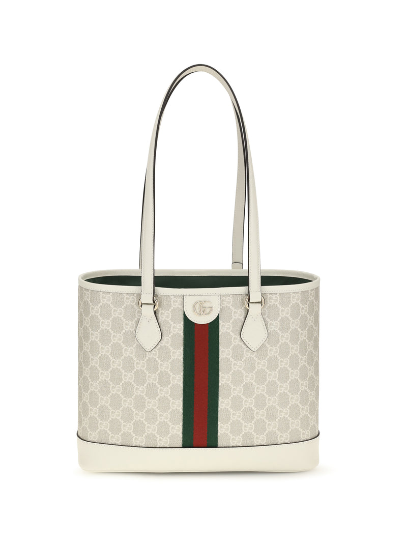 Gucci Gucci Medium Ophidia Tote Bag Beige/Brown - World Class Fashion