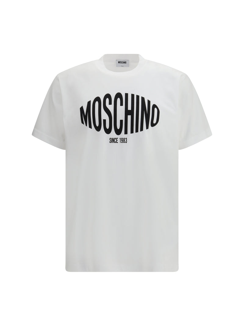Moschino Moschino Logo Printed T-shirt Fantasia Bianco - World Class Fashion