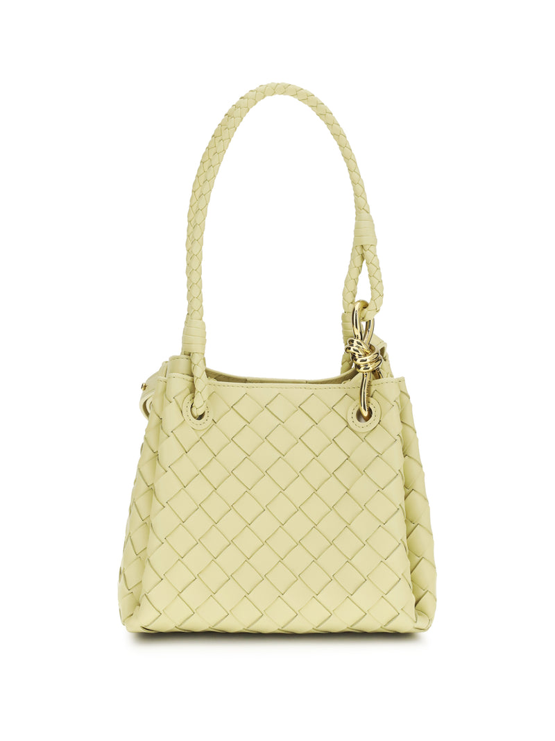 Bottega Veneta Bolsa de Hombro Pequeña Parachute de Bottega Veneta Amarilla Mantequilla - World Class Fashion