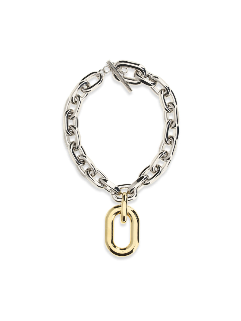 Rabanne Rabanne Collar XL Plata Oro Mujer - World Class Fashion