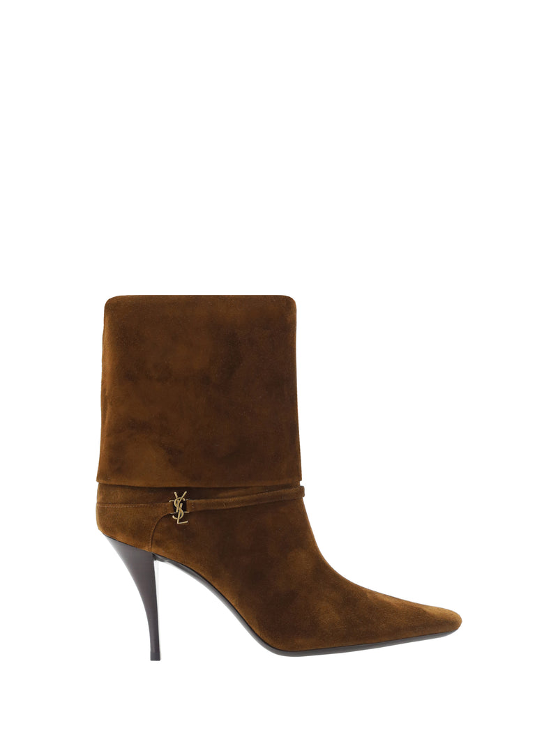 Saint Laurent Saint Laurent Vicky Ankle Boots Land - World Class Fashion