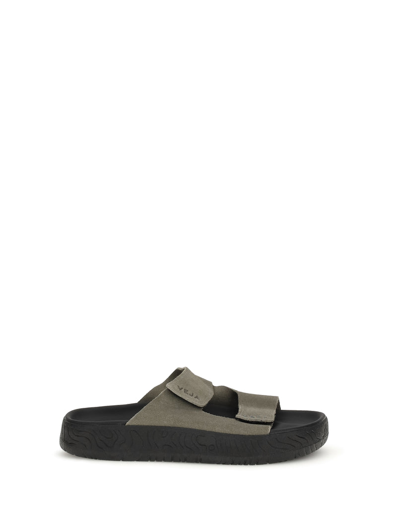 Veja Veja Etna Sandals Kaki/Black Women - World Class Fashion