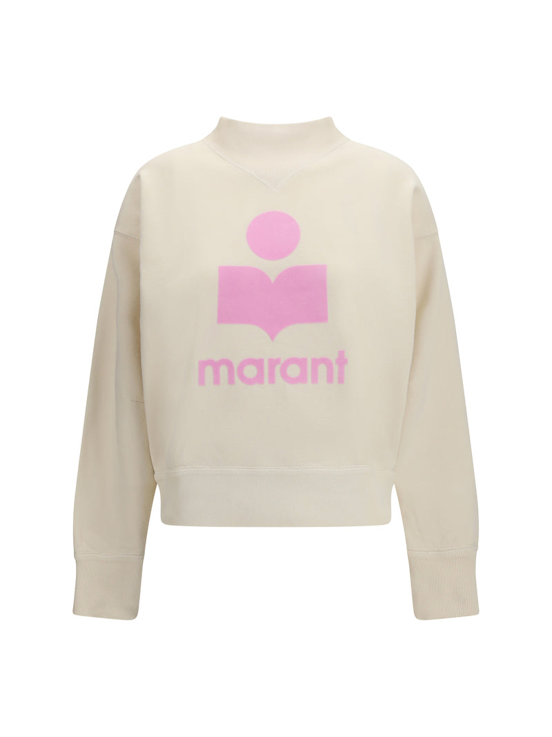 Marant Étoile Marant Étoile Moby Sweatshirt Ecru/Pink - World Class Fashion