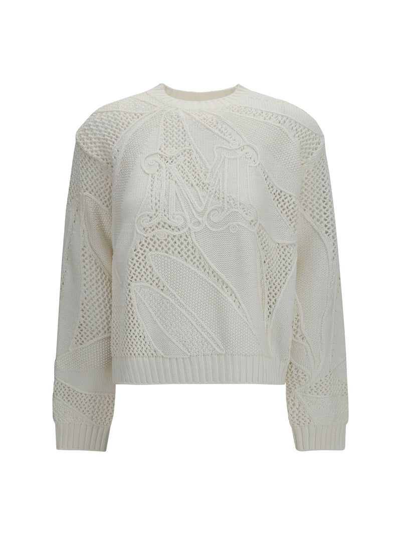 Max Mara Max Mara Crewneck Sweater Bianco Women - World Class Fashion