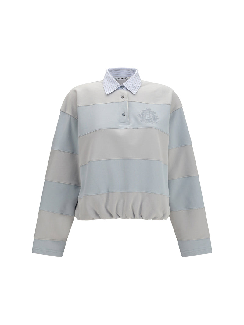 Acne Studios Acne Studios Striped Polo Sweatshirt - World Class Fashion