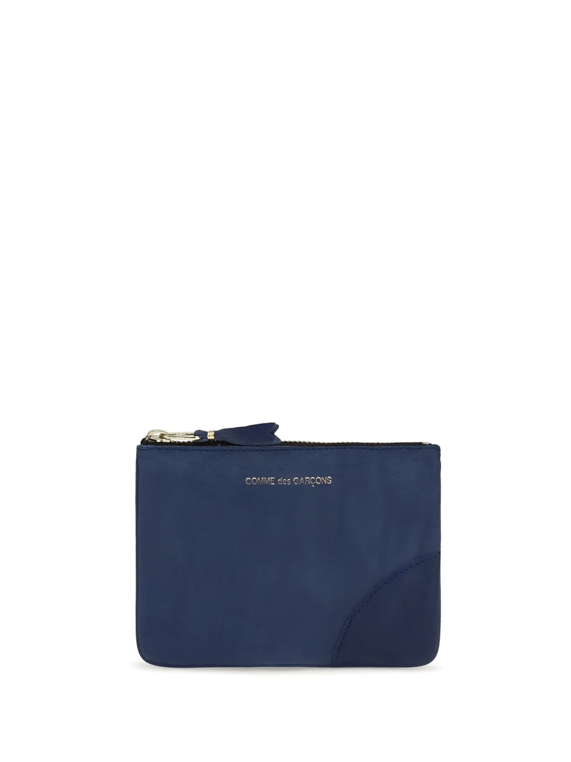 Comme Des Garçons Wallet Comme Des Garçons Wallet Leather Coin Purse Navy - World Class Fashion