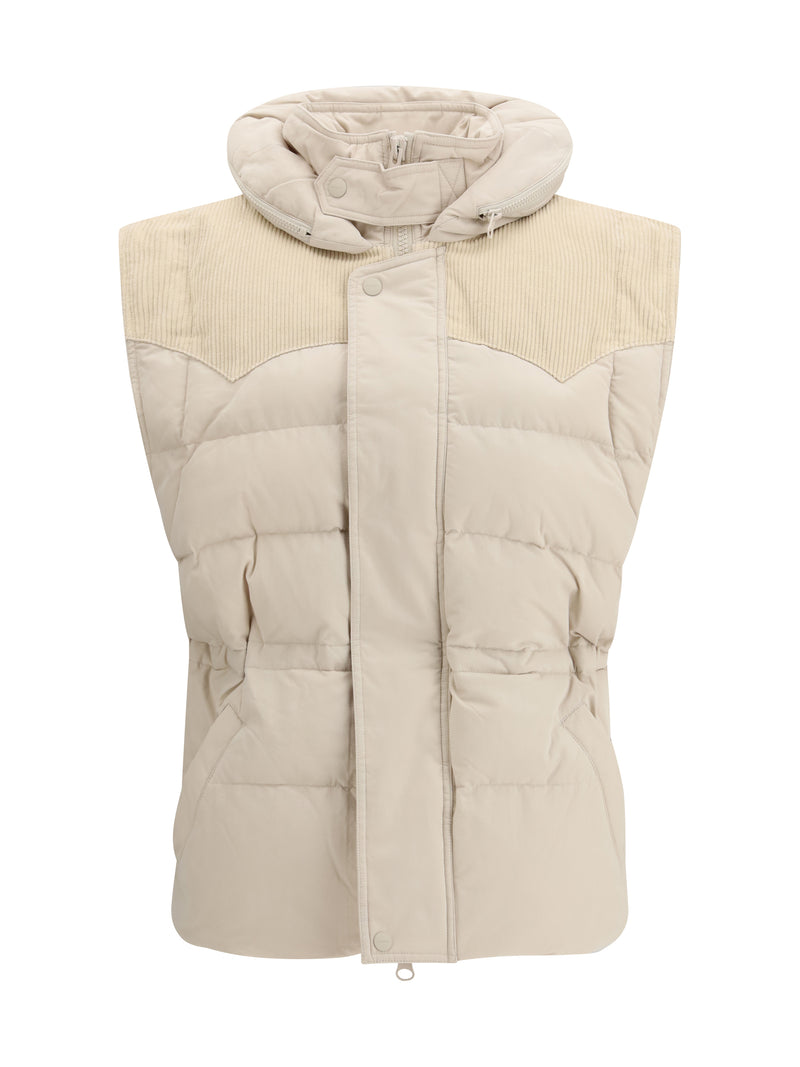 Marant Étoile Marant Étoile Olfa Padded Gilet Ecru - World Class Fashion