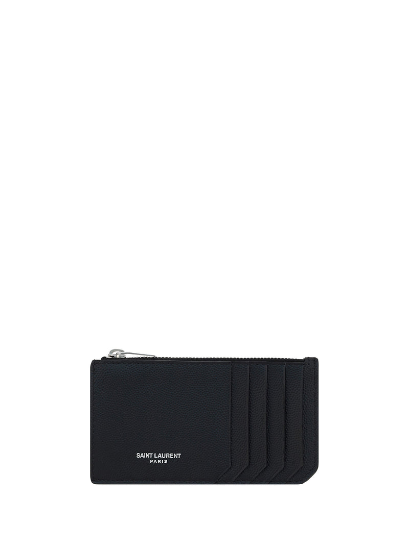 Saint Laurent Saint Laurent Leather Cardholder - World Class Fashion