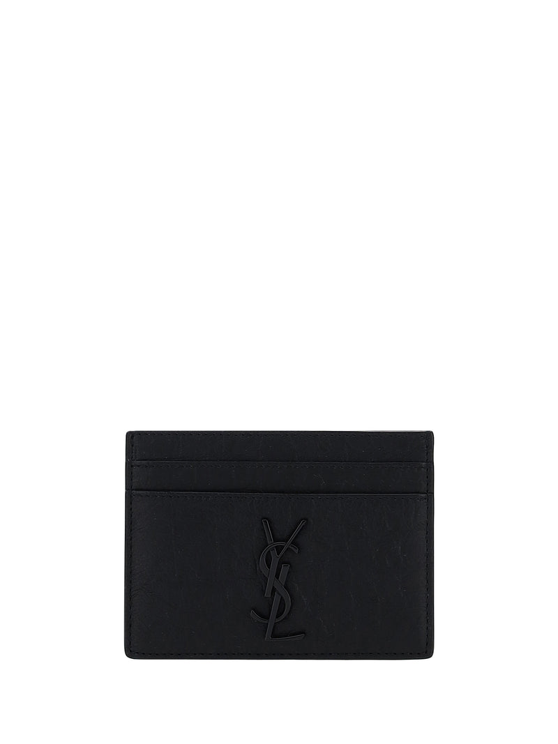 Saint Laurent Saint Laurent Leather Cardholder - World Class Fashion