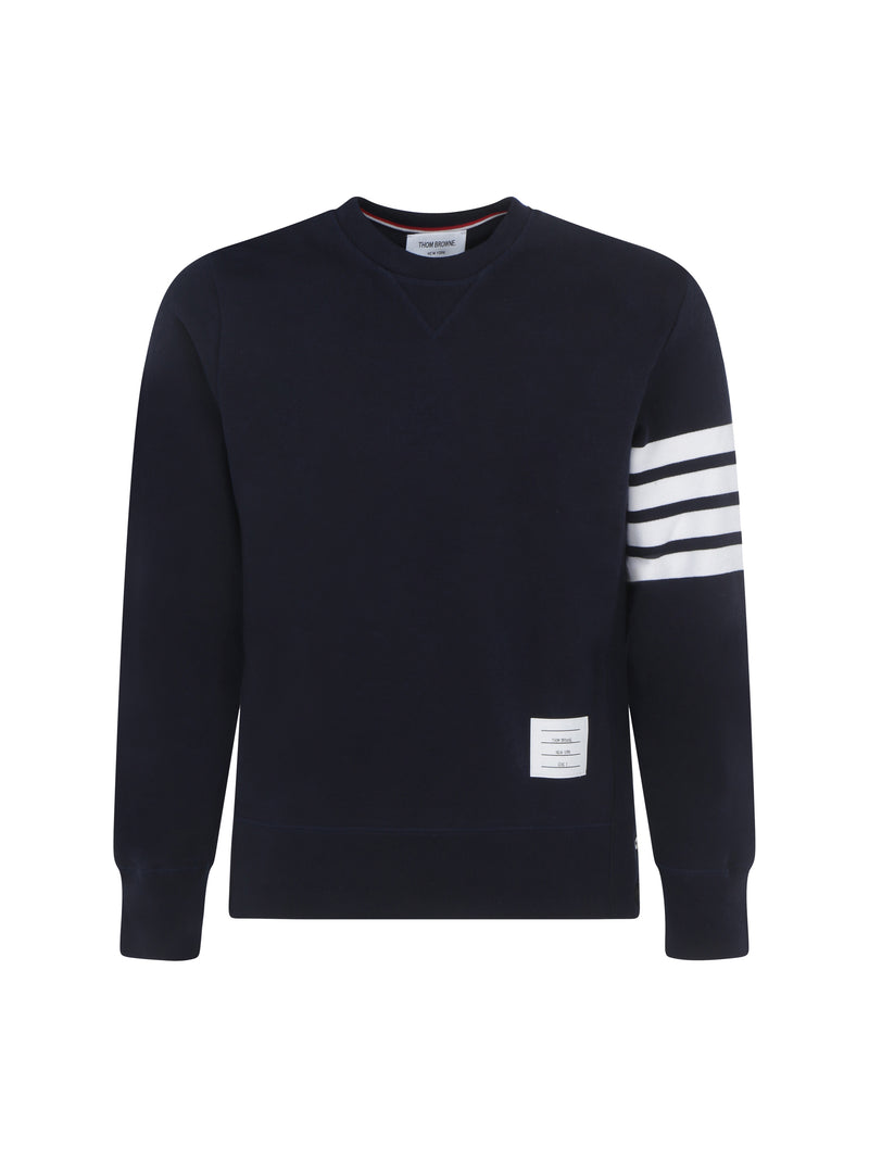 Thom Browne Thom Browne Sudadera de Algodón Azul Marino para Hombre - World Class Fashion
