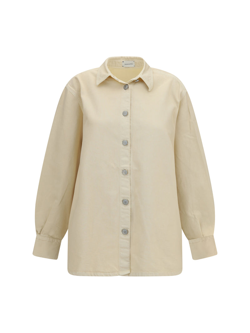 Magda Butrym Magda Butrym Denim Shirt Beige Women - World Class Fashion